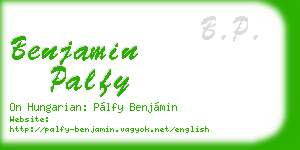 benjamin palfy business card